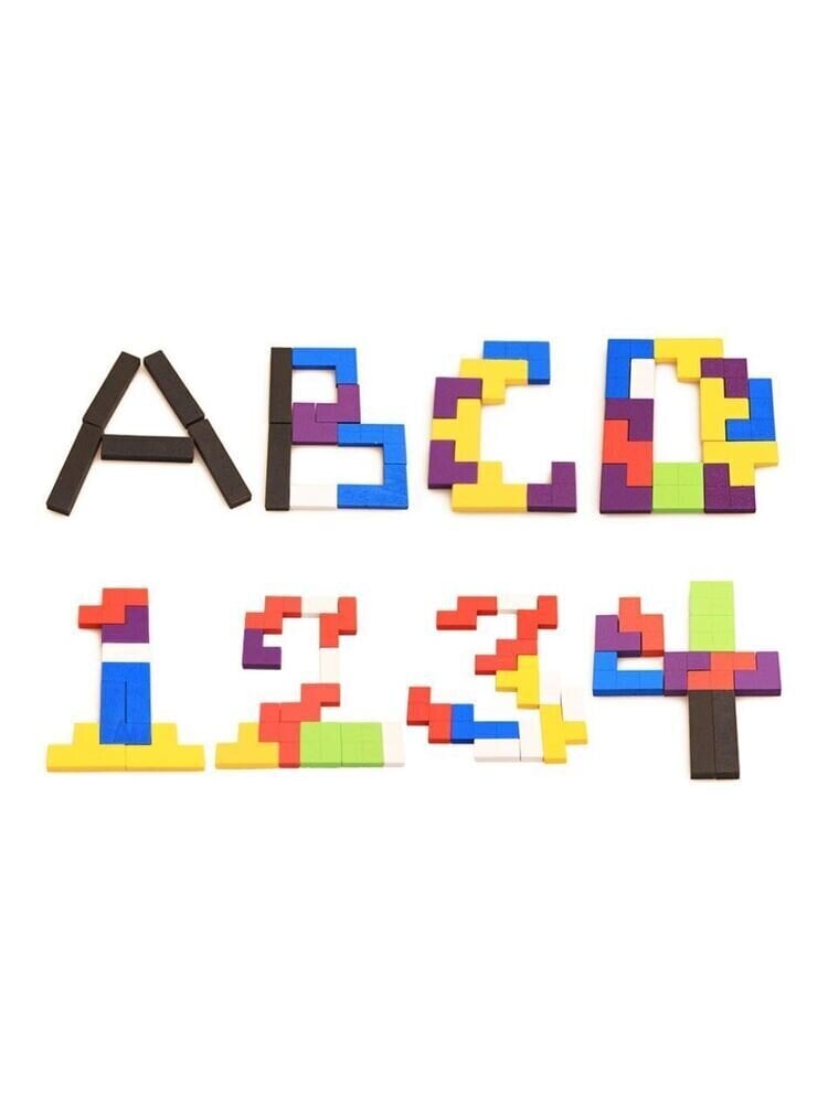 Koka spēle-puzle Tetris 40 detaļas цена и информация | Puzles, 3D puzles | 220.lv
