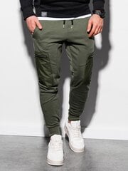 Мужские спортивные штаны джоггеры Ombre P917, хаки цена и информация | Мужские брюки | 220.lv