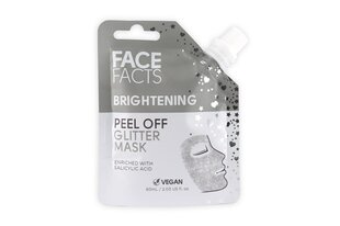 Izgaismojoša sejas krāsu uzlabojoša pīlinga maska Face Facts, 60 ml cena un informācija | Sejas maskas, acu maskas | 220.lv