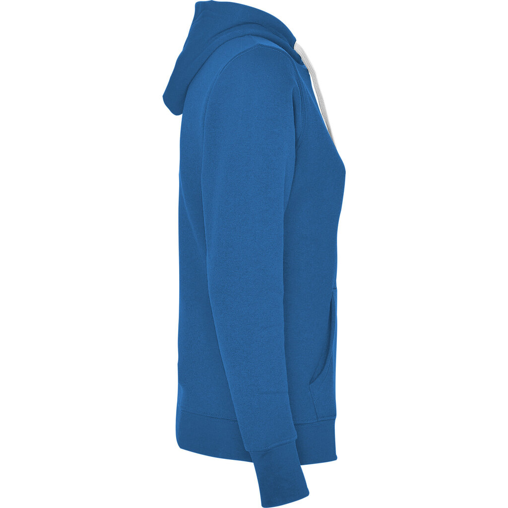 Sieviešu hoodie jaka ar divu toņu kapuci URBAN WOMAN ZILĀ/BALTĀ cena un informācija | Sieviešu džemperi | 220.lv