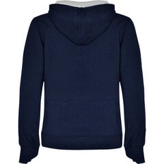 Sieviešu hoodie jaka ar divu toņu kapuci URBAN WOMAN TUMŠĪ ZĪLĀ/PELĒKA цена и информация | Женские кофты | 220.lv