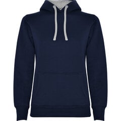 Sieviešu hoodie jaka ar divu toņu kapuci URBAN WOMAN TUMŠĪ ZĪLĀ/PELĒKA cena un informācija | Roly Apģērbi, apavi, aksesuāri | 220.lv