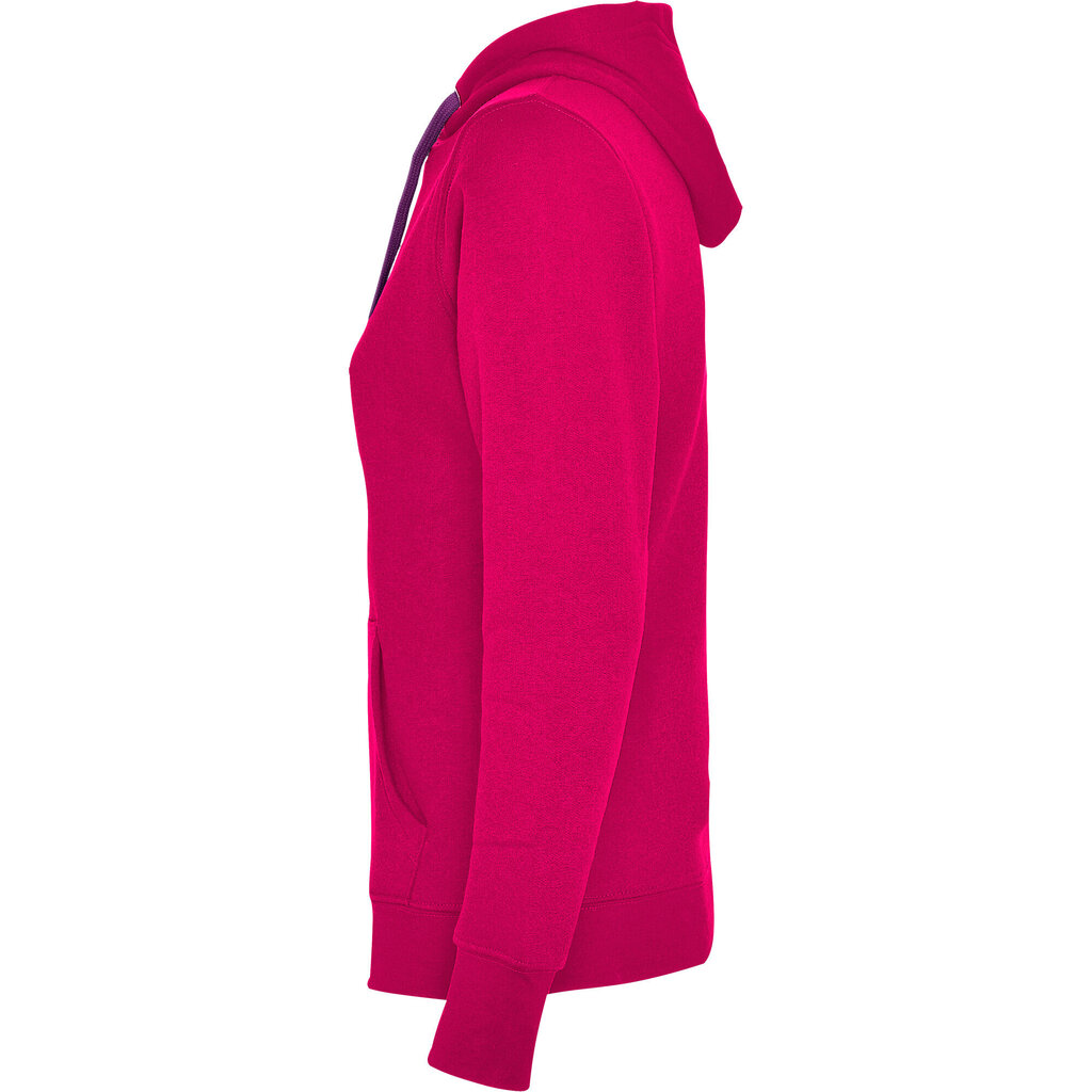 Sieviešu hoodie jaka ar divu toņu kapuci URBAN WOMAN FUKSIJA/VIOLETS цена и информация | Sieviešu džemperi | 220.lv