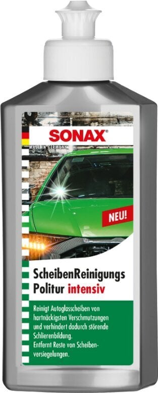 SONAX stikla pulēšanas līdzeklis, tīrīšanas pasta, 250ml cena un informācija | Auto ķīmija | 220.lv