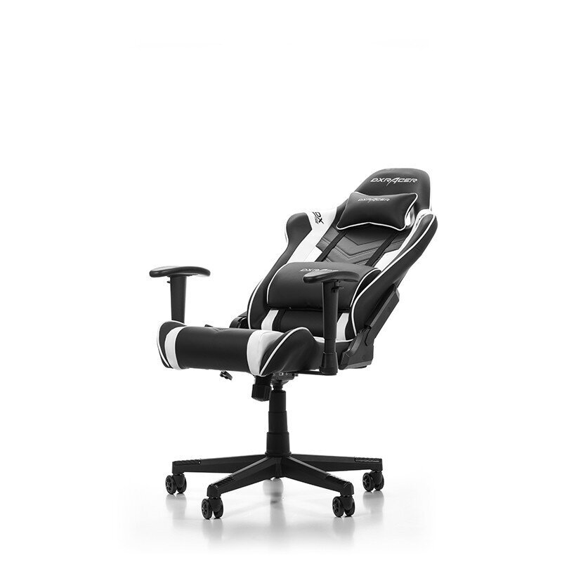 Spēļu krēsls DXRacer Prince P132-NW, melns, balts cena un informācija | Biroja krēsli | 220.lv