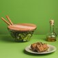 Ambīciju salātu trauks ar vāku un instrumentiem Gloria, 23 cm cena un informācija | Trauki, šķīvji, pusdienu servīzes | 220.lv