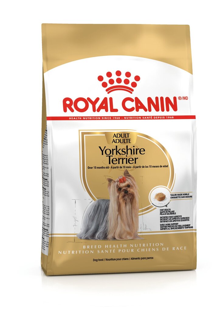 Royal Canin Yorkshire Terrier Adult, 1,5 kg cena un informācija | Sausā barība suņiem | 220.lv