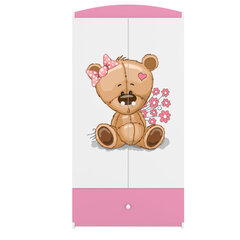 Шкаф для одежды Babydreams, розовый цена и информация | Детские шкафы | 220.lv