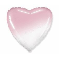 Folijas balons Jumbo FX — sirds (balti rozā gradients) cena un informācija | Baloni | 220.lv
