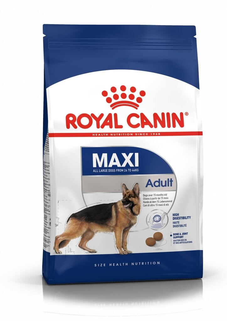 Royal Canin Maxi Adult 15 kg цена и информация | Sausā barība suņiem | 220.lv