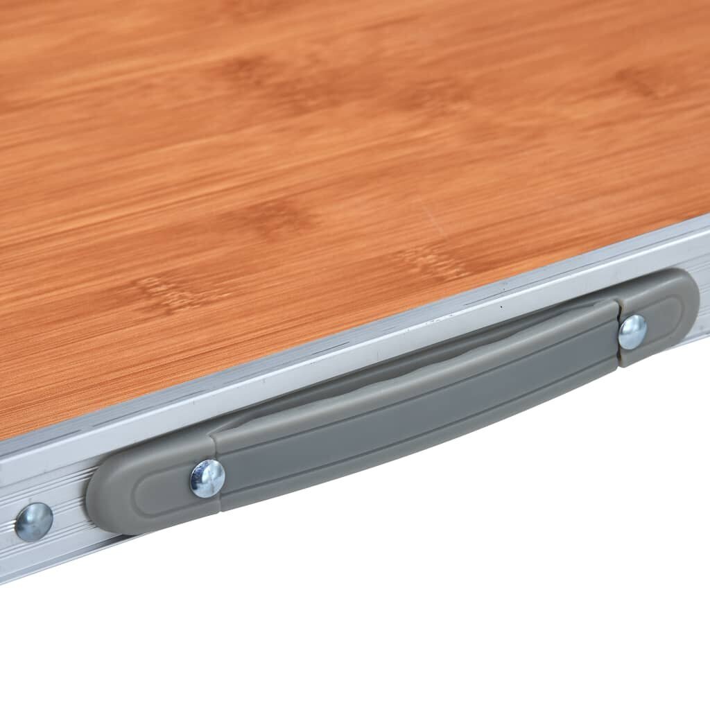vidaXL saliekams kempinga galds, alumīnijs, 60x45 cm цена и информация |  Tūrisma mēbeles | 220.lv