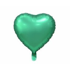 Folijas balons (sirds), matēts, zaļš, 18 collas cena un informācija | Baloni | 220.lv