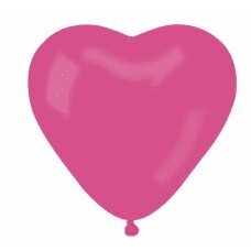 Воздушный шар пастель CR, &amp;quot;Сердце без надпечатки&amp;quot;, розовый 07, 50 шт. цена и информация | Шарики | 220.lv