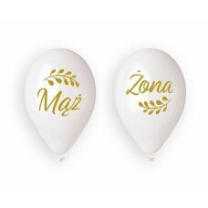 Воздушные шары с надписью на польском языке Męż i Żona, 4 шт цена и информация | Шарики | 220.lv