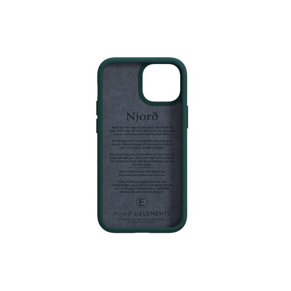 njord Joro futrālis IPhone 13 Mini, tumši zaļš cena un informācija | Telefonu vāciņi, maciņi | 220.lv