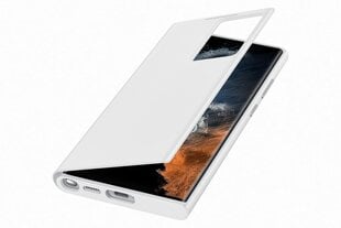 Samsung Clear View vāciņš Galaxy S22 Ultra white EF-ZS908CWEGEE cena un informācija | Telefonu vāciņi, maciņi | 220.lv