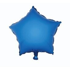 Folijas balons Zvaigzne, zils, 18 cena un informācija | Baloni | 220.lv