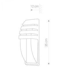 Nowodvorski Lighting sienas lampa Mistral I 3393 cena un informācija | Sienas lampas | 220.lv