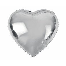 Воздушный шар Сердце, серебро цена и информация | Шарики | 220.lv