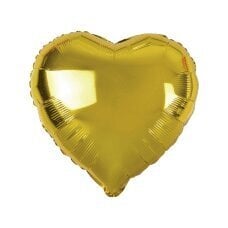 Folijas balons Sirds zelts, 18 cena un informācija | Baloni | 220.lv