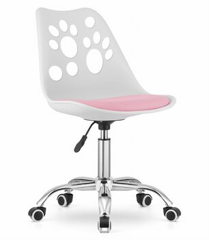 Bērnu krēsliņš Mufart Jack, balts/rozā cena un informācija | Biroja krēsli | 220.lv