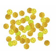 Folijas konfeti apļi, 2 cm, 250g, hologrāfisks zelts cena un informācija | Svētku dekorācijas | 220.lv