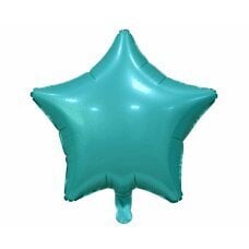 Folijas balons Star, matēts, tirkīzs, 19 collas cena un informācija | Baloni | 220.lv