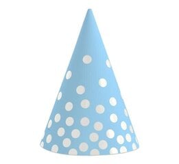 Праздничная шапочка Silver dots, 6 шт, PF-CPSGN цена и информация | Праздничные декорации | 220.lv
