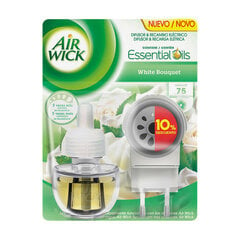 Электрический ароматизатор с пополнением Essential Oils Air Wick White Bouquet (19 ml) цена и информация | Освежители воздуха | 220.lv