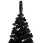 vidaXL mākslīgā Ziemassvētku egle ar LED un rotājumiem, 180 cm, PVC cena un informācija | Mākslīgās egles, vainagi, statīvi | 220.lv