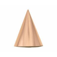 Svētku cepures BC, metālisks rozā zelts, 5 gab. cena un informācija | Svētku dekorācijas | 220.lv