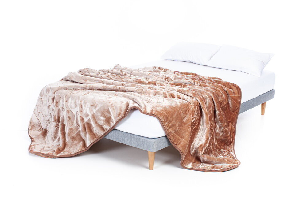 Pleds-gultas pārklājs Kakao krāsa, 200x240 cm cena un informācija | Gultas pārklāji, pledi | 220.lv