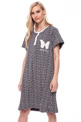 Хлопковая ночная рубашка для женщин Sevgi 383, серая цена и информация | Женские пижамы, ночнушки | 220.lv
