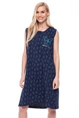 Хлопковая ночная рубашка для женщин Sevgi 3096-98, синяя цена и информация | Женские пижамы, ночнушки | 220.lv