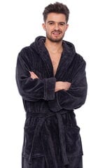 Peldmētelis ar kapuci vīriešiem Elite Bamboo, pelēks cena un informācija | Vīriešu halāti, pidžamas | 220.lv