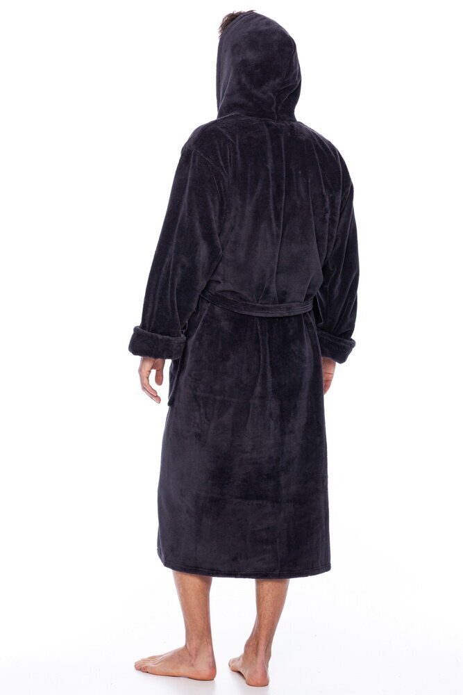 Peldmētelis ar kapuci vīriešiem Elite Bamboo, pelēks цена и информация | Vīriešu halāti, pidžamas | 220.lv