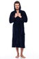 Peldmētelis ar kapuci vīriešiem Elite Bamboo, zils цена и информация | Vīriešu halāti, pidžamas | 220.lv