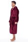 Peldmētelis ar kapuci vīriešiem Elite Bamboo, bordo цена и информация | Vīriešu halāti, pidžamas | 220.lv