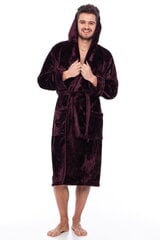 Peldmētelis ar kapuci vīriešiem Elite Bamboo, tumši bordo cena un informācija | Vīriešu halāti, pidžamas | 220.lv