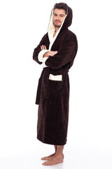 Халат для мужчин Elite Bamboo, коричневый цена и информация | Мужские халаты, пижамы | 220.lv