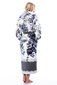 Peldmētelis no bambusa šķiedras ar ziliem ziediem sievietēm Elite Bamboo cena un informācija | Sieviešu halāti | 220.lv