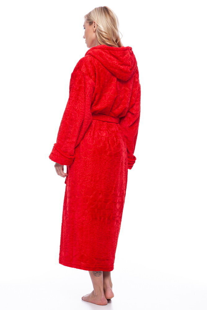 Sieviešu peldmētelis no bambusa šķiedras, sarkans cena un informācija | Sieviešu halāti | 220.lv