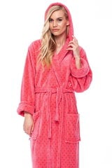 Халат из бамбукового волокна с капюшоном для женщин Angora Bamboo, розовый цена и информация | Женские халаты | 220.lv