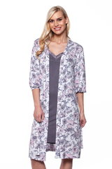 Комплект из бамбукового волокна халат и ночная рубашка 53313 цена и информация | Женские халаты | 220.lv