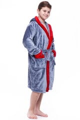 Халат для подростка Elite Bamboo, серый цена и информация | Пижамы, халаты для мальчиков | 220.lv