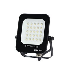 LED SMD prožektors melnā korpusā IP65 20W Optonica цена и информация | Фонарики | 220.lv