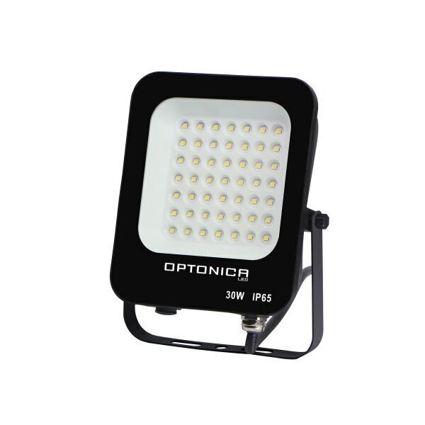 LED SMD prožektors melnā korpusā IP65 30W Optonica cena un informācija | Lukturi | 220.lv