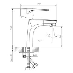 Izlietnes jaucējkrāns DECOROOM DR70011 цена и информация | Смесители | 220.lv