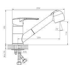 Смеситель для кухни DECOROOM DR70023 цена и информация | Кухонные смесители  | 220.lv