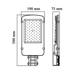 LED Ielas Laterna 80W (8000lm) цена и информация | Уличное освещение | 220.lv